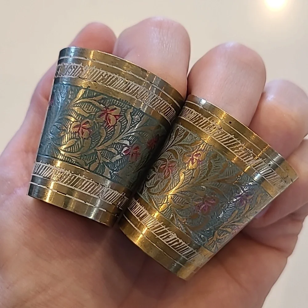 Vintage brass green